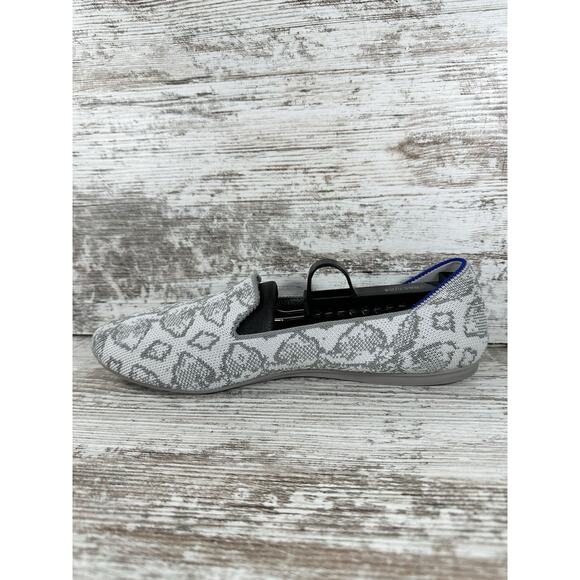 Women's Rothy's The Flat Gray/White Flats Sz 8.5 EUC! - Picture 3 of 9